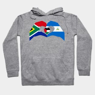 We Heart Palestine & South Africa & Nicaragua Patriot Flag Series Hoodie